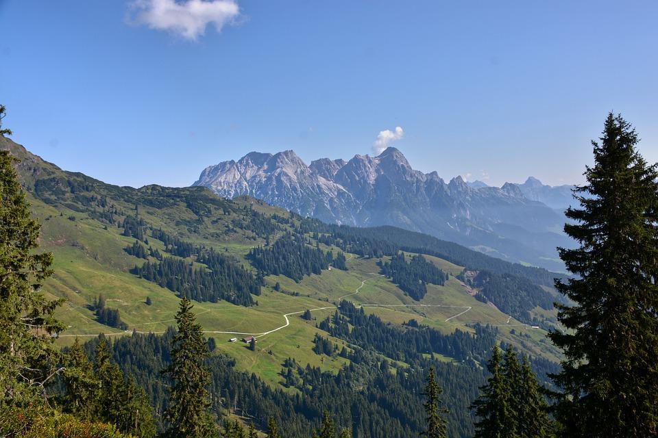 dolina Saalbach w Austrii